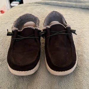 Black cord and leather hey dudes